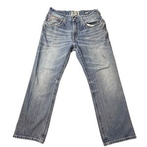 Ariat M4 Jeans Mens 32x30 (31x28) Blue Coltrane Relaxed Boot Cut Durango Denim